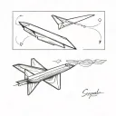 scroll and paper airplane and bracelet and I survived  tattoo design idea
