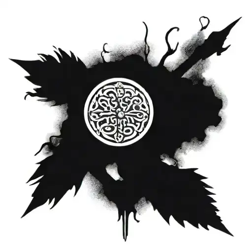 celtic vegvisir vikings tattoo design idea