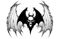 Avenged Sevenfold Deathbat tattoo design idea