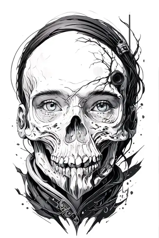 bt from death stranding tattoo design idea