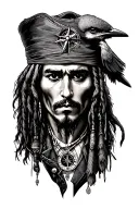 Jack sparrow compass tattoo design idea
