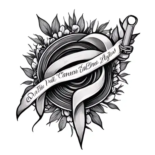 Pancreatic Cancer dad memorial tattoo design idea