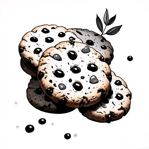 Cookies tattoo design idea