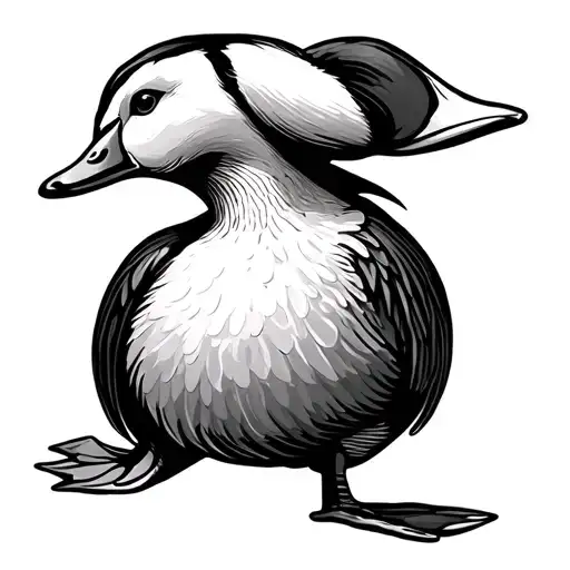 silly goose juice tattoo design idea