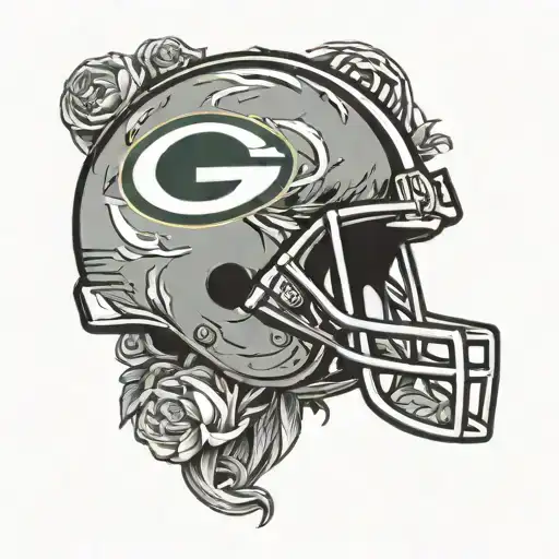 green bay packers logo tattoo design idea