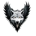 Wolf Phoenix tattoo design idea