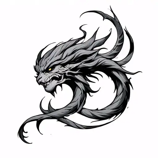 Djinn tattoo design idea