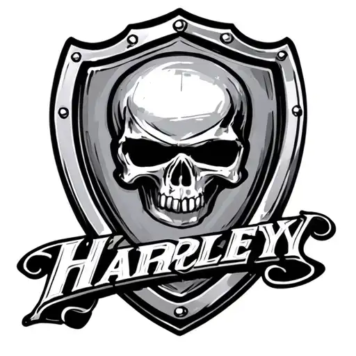 Harley Bar And Shield tattoo design idea