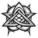 trinity knot tattoo design idea