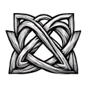 trinity knot tattoo design idea