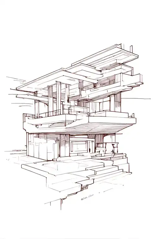 frank lloyd wright tattoo design idea