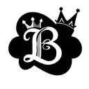 The word blessing with a crown over letter B tattoo design idea