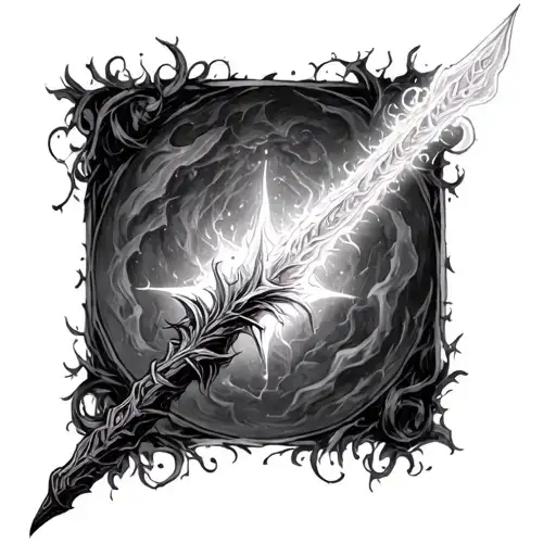 Elder Wand tattoo design idea