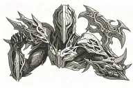 warframe shadow excalibur tattoo design idea
