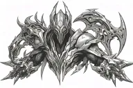 warframe shadow excalibur tattoo design idea