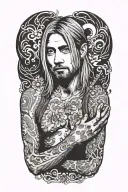 kurt cobain tattoo design idea