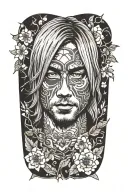 kurt cobain tattoo design idea