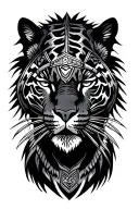 aztec jaguar warrior tattoo design idea