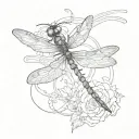 dragon fly still I rise tattoo design idea