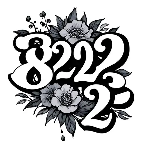 "8202022" Wedding Date tattoo design idea