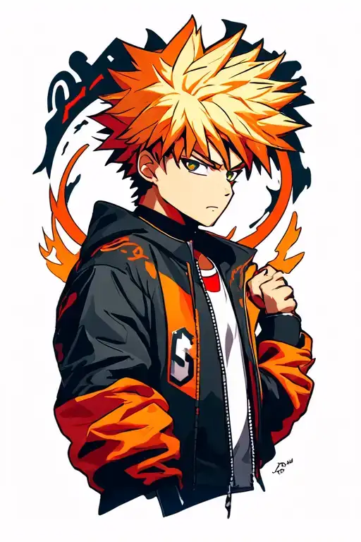 bakugo Katsuki tattoo design idea
