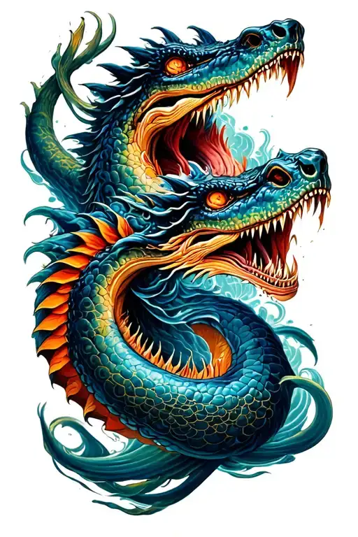 Leviathan tattoo design idea