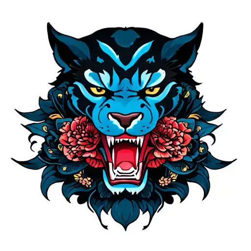 Pantera tattoo design idea