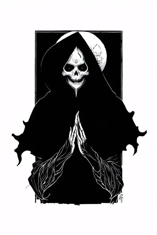 dark spooky tattoo design idea