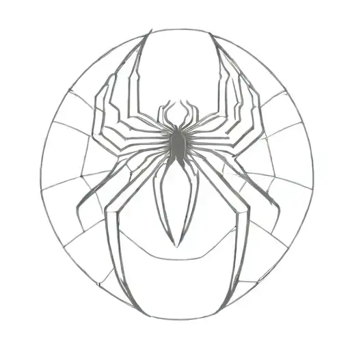 spiderman logo tattoo design idea