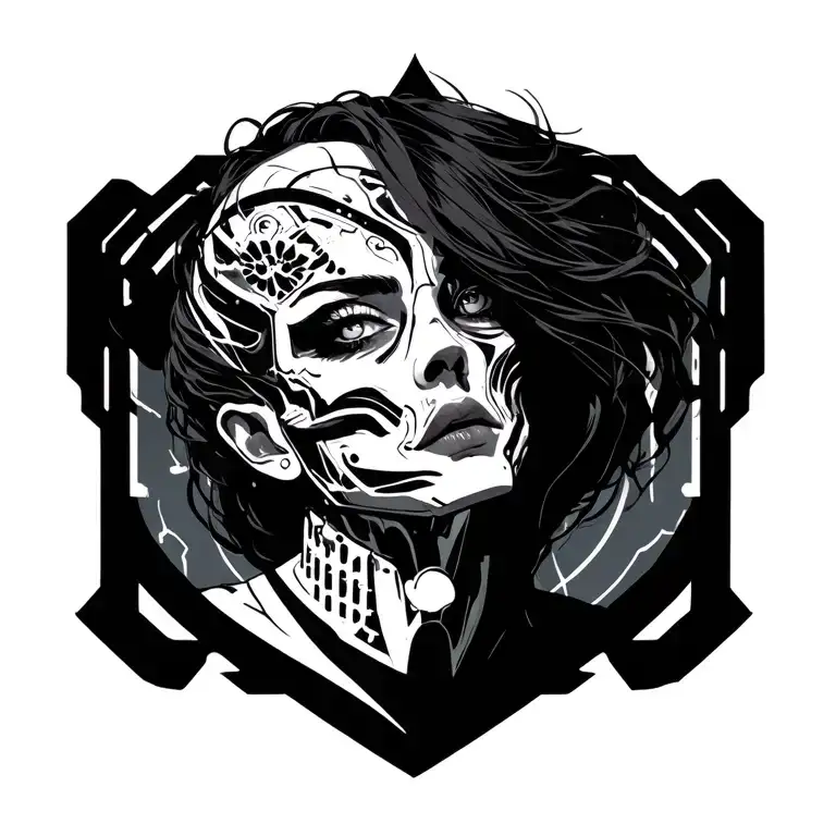 Sandevistan Cyberpunk tattoo design idea