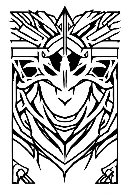 warrior celta tattoo design idea