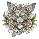 hyper sygilism tattoo design idea