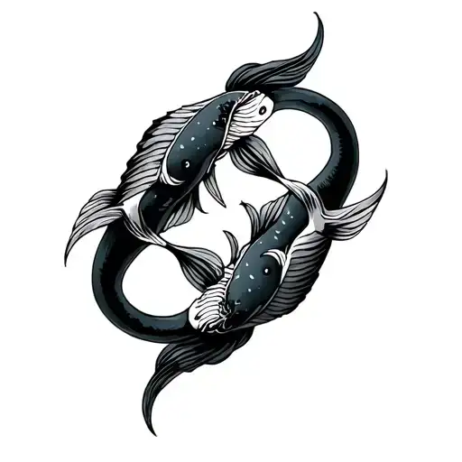 Libra And Pisces tattoo design idea