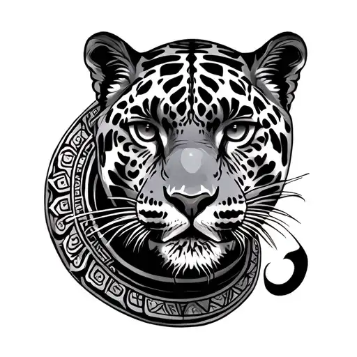 Mayan Jaguar tattoo design idea