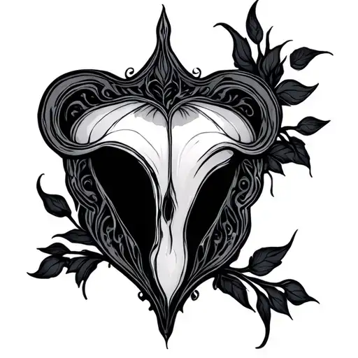 Vulva tattoo design idea