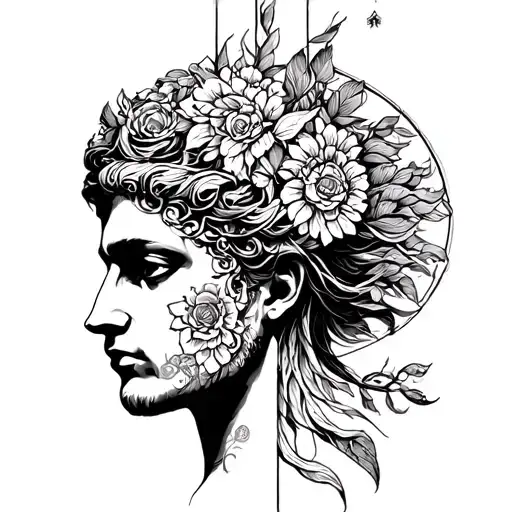 echo Greek mythology tattoo design idea