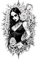 Motionless In White tattoo design idea