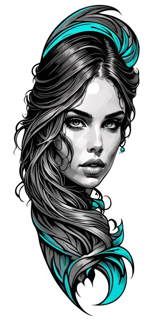 wester tooled leather and turquoise full sleeve tattoo tattoo design idea