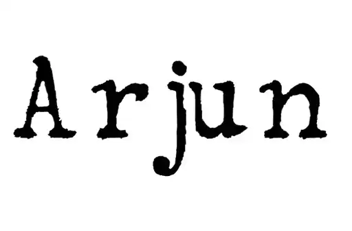 "Arjun" tattoo design idea