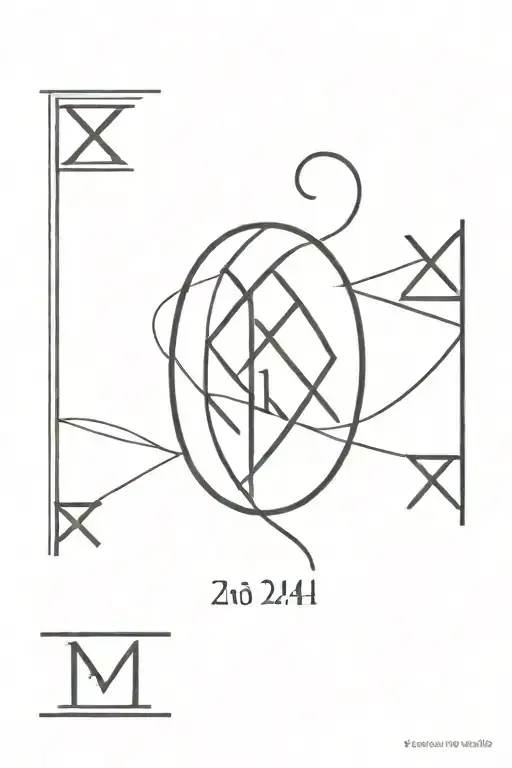 2024 in roman numerals vertical tattoo design idea
