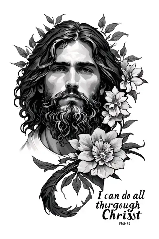 "I can do all things through Christ" phil 4:13 tattoo design idea
