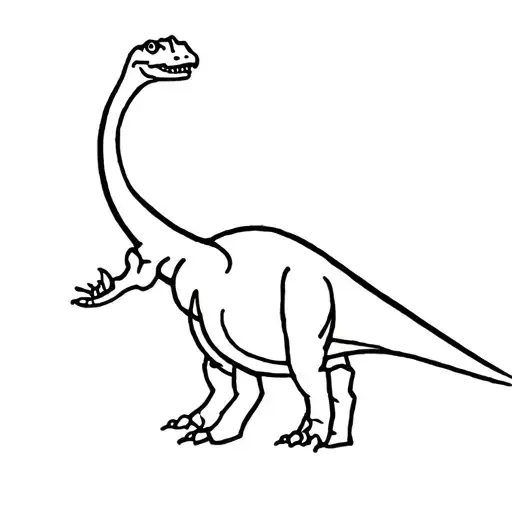 iguanodon simple tattoo tattoo design idea
