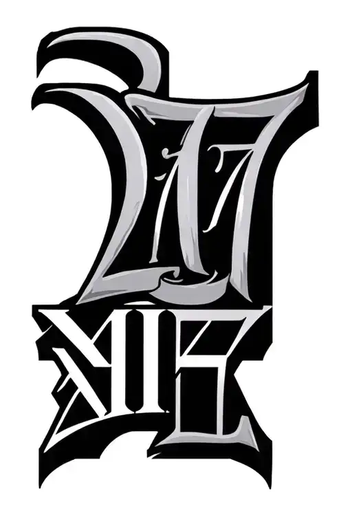 2007 • 1977 • 1975 Roman numerals tattoo design idea