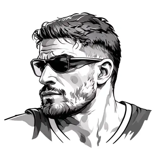 Man In The Arena tattoo design idea