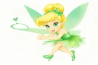 tinker bell with hearts date 09 08 17 / 01 28 78 tattoo design idea