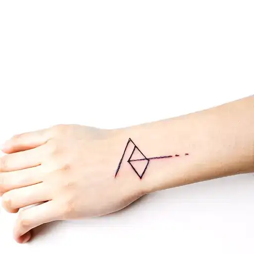 delta ∆ symbol on wrist tattoo tattoo design idea