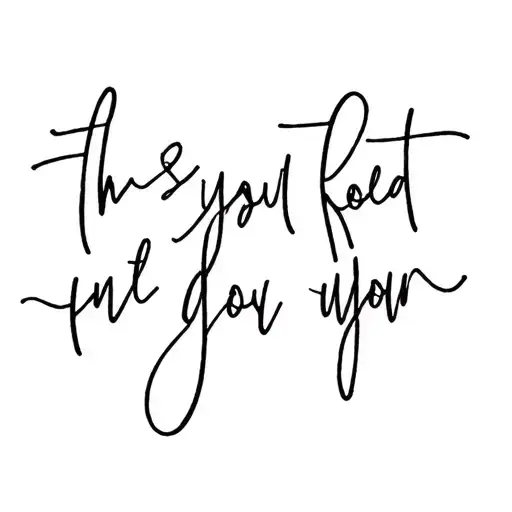 motivational quote wrapped tattoo design idea