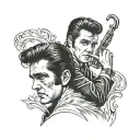 Elvis Presley tattoo design idea
