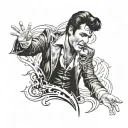 Elvis Presley tattoo design idea