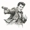 Elvis Presley tattoo design idea